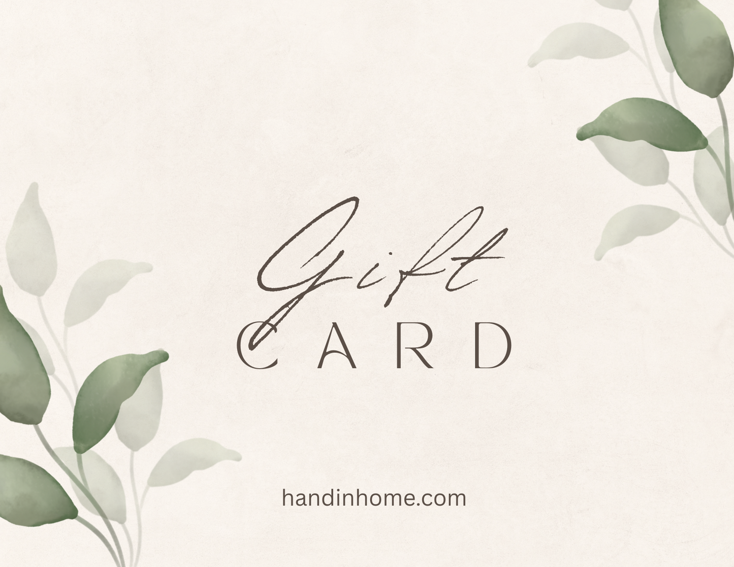 Hand in Home Gift Card - Eucalyptus