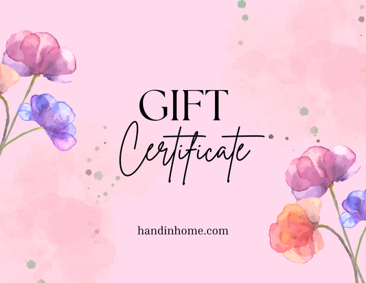 Hand in Home Gift Card- Floral