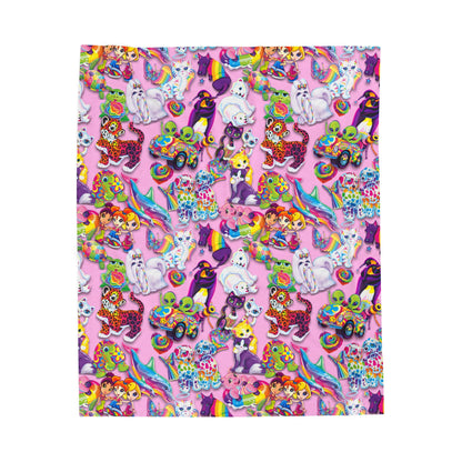 Retro Radiance, Pink- Velveteen Plush