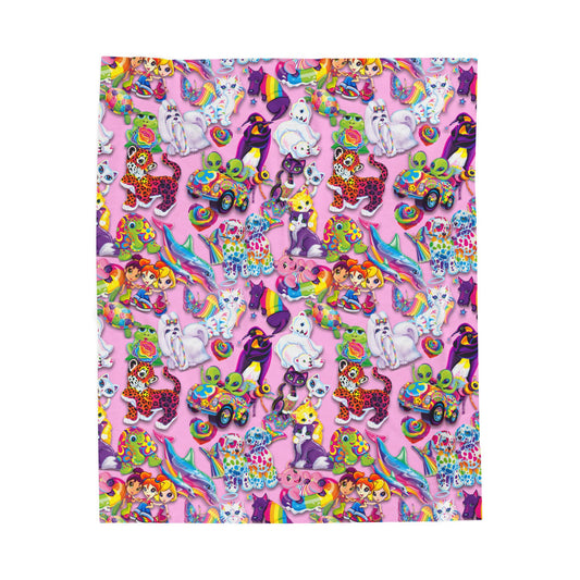 Retro Radiance, Pink- Velveteen Plush