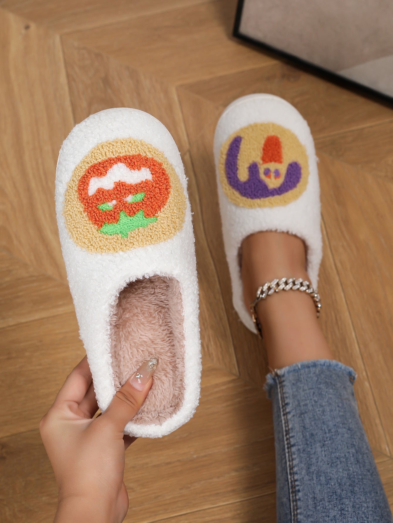 Halloween Cookie Themed Non-Slip Slippers