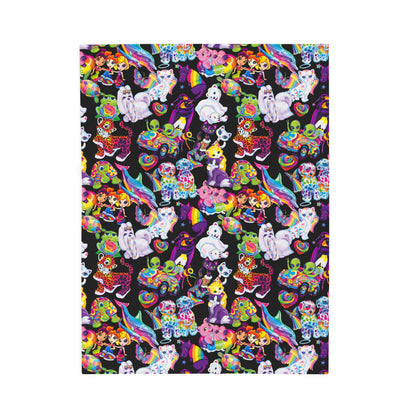 Retro Radiance; Black - Velveteen Plush