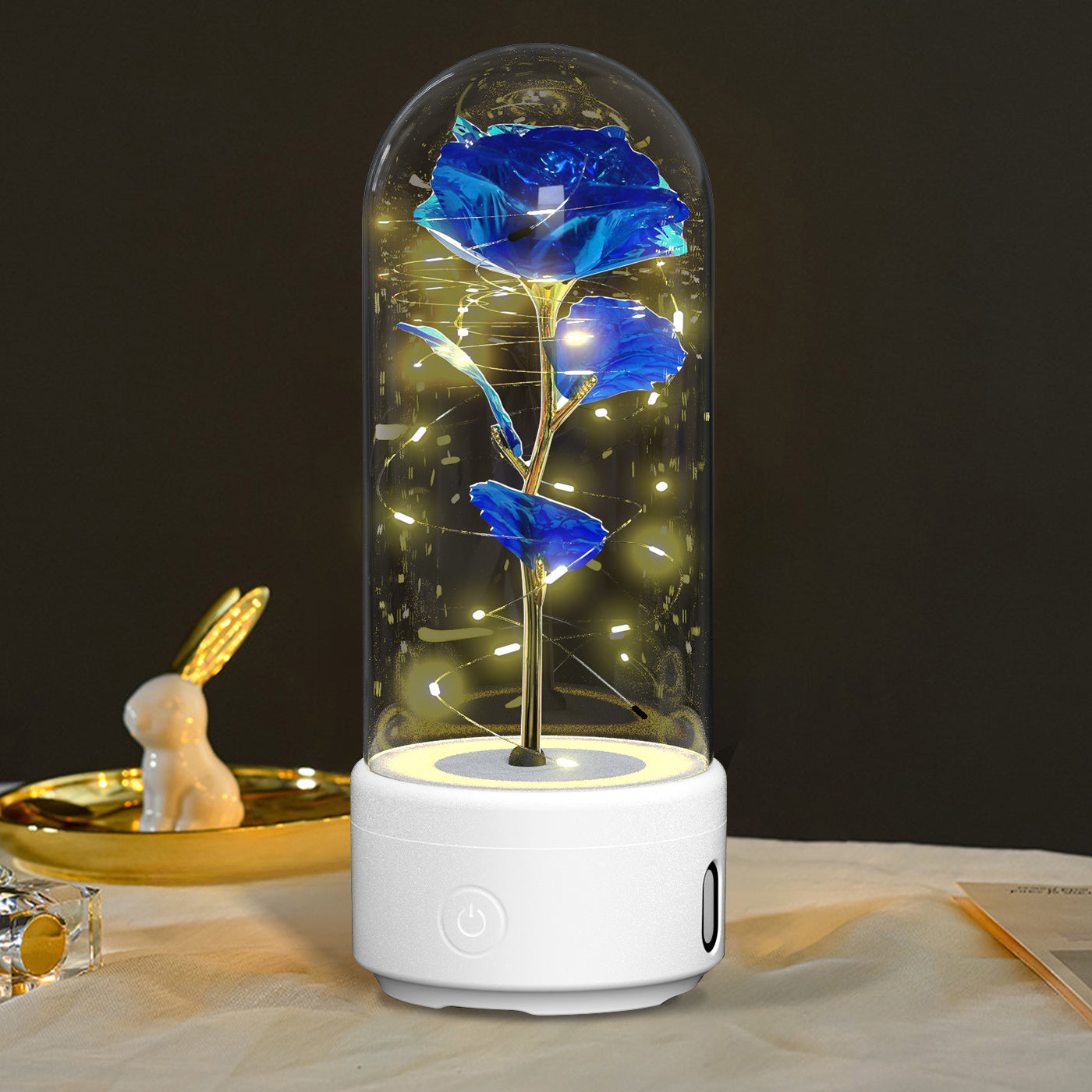2 in 1 Rose LED Light and Speaker