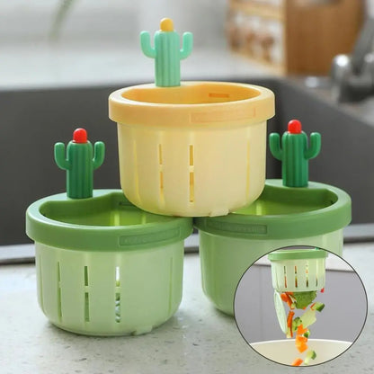 Cactus Kitchen Sink Drain Strainer Easy Cleaning Sink Drain Basket Food Waste Catcher for Kitchen Tools