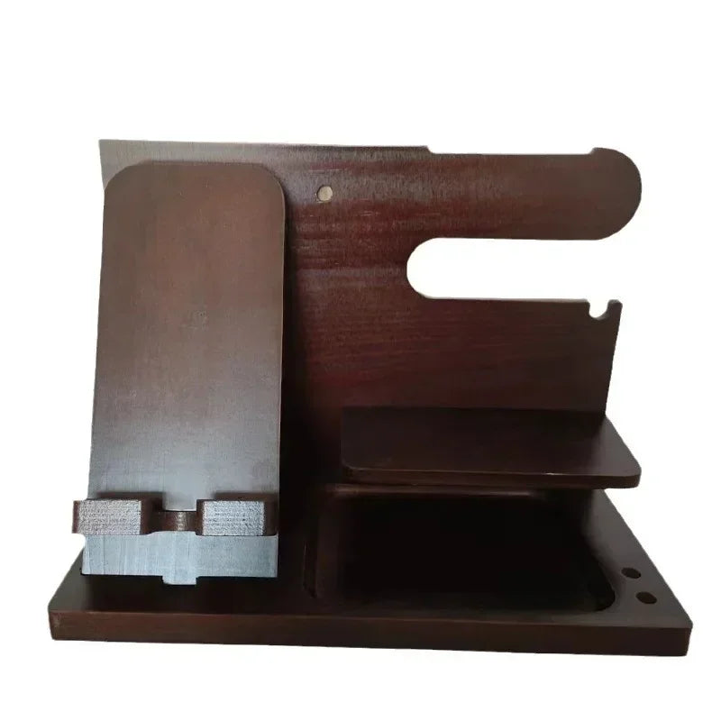 Wooden Phone and Accessory Holder for Men