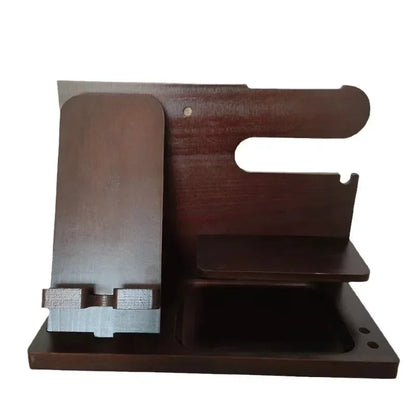 Wooden Phone and Accessory Holder for Men