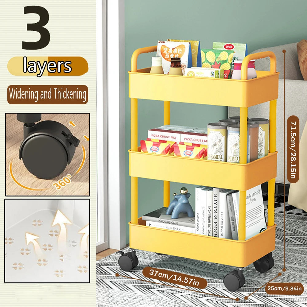 Rolling Multi-Tiered Storage Cart