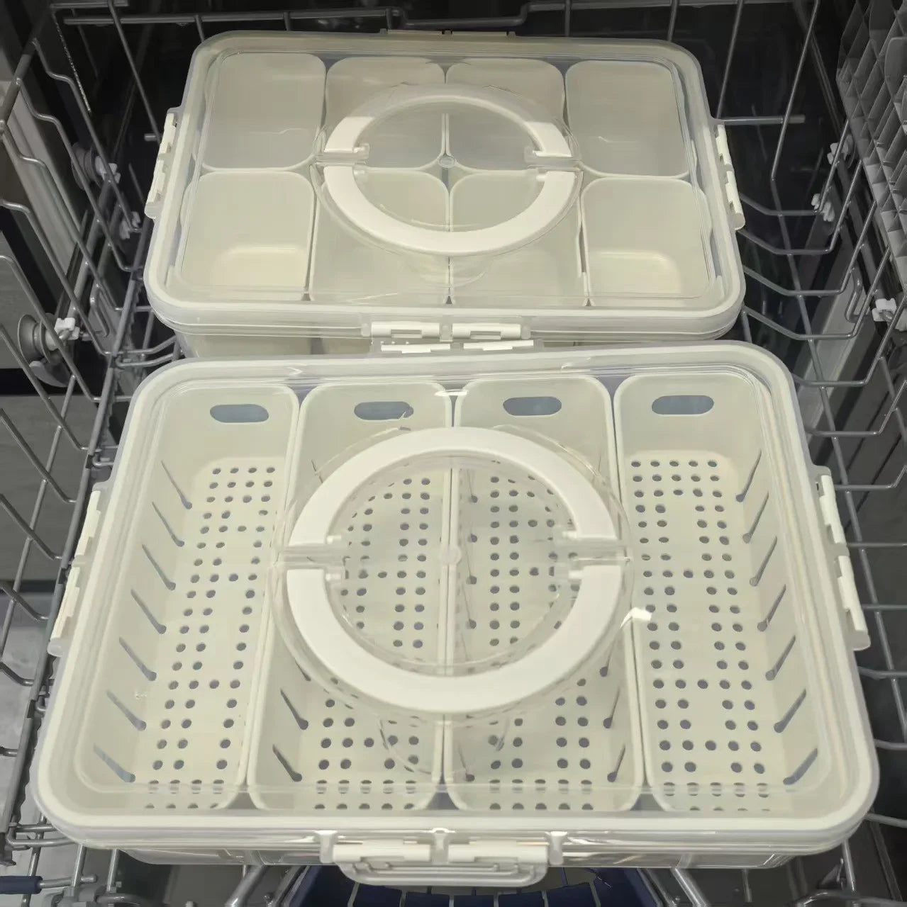 4 or 8 Section Divided Fridge Storage for fruits, vegetables, deli