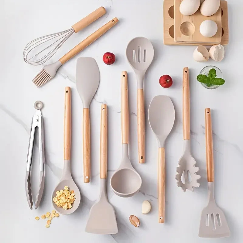 12 Piece Silicone Cooking Utensils Set