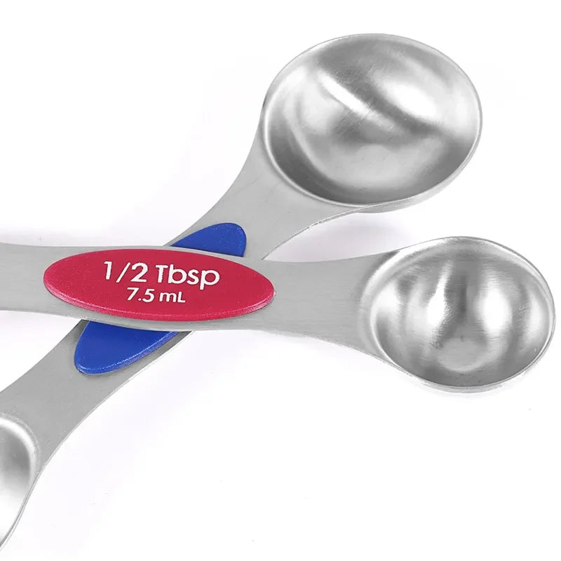 8 Piece Magnetic Measuring Spoon Set with Leveler