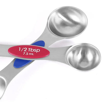 8 Piece Magnetic Measuring Spoon Set with Leveler