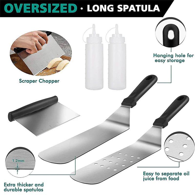 12 Piece Outdoor Griddle Accessory Set Kit