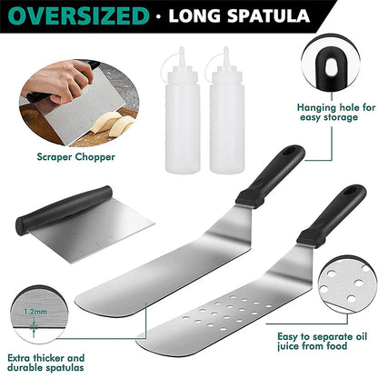 12 Piece Outdoor Griddle Accessory Set Kit
