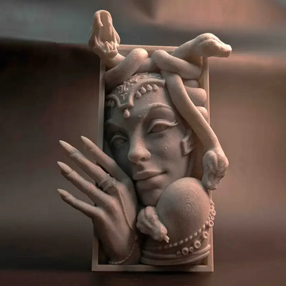 Medusa Figurine Bookend