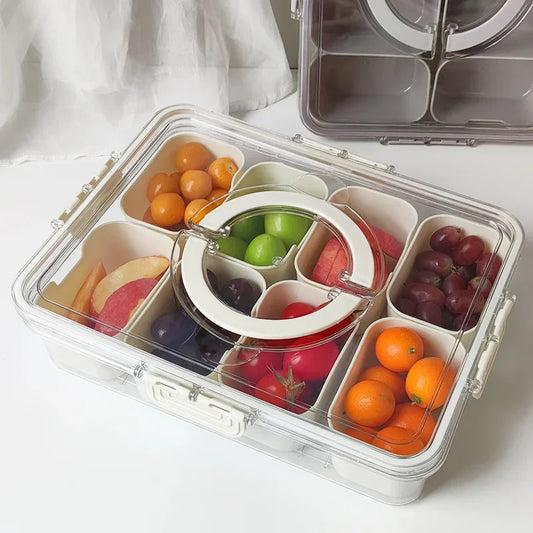 4 or 8 Section Divided Fridge Storage for fruits, vegetables, deli