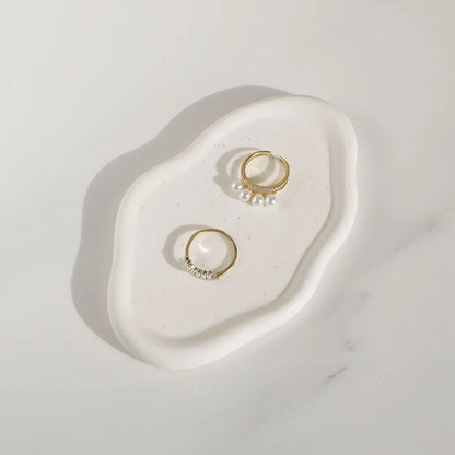 Abstract Ceramic Jewelry Dish