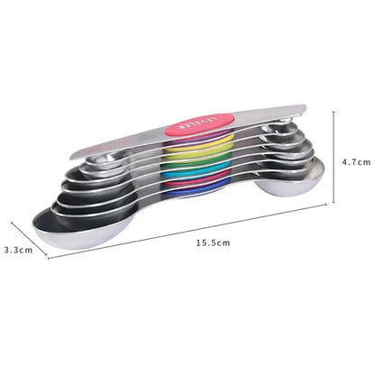 8 Piece Magnetic Measuring Spoon Set with Leveler