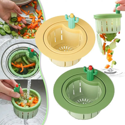 Cactus Kitchen Sink Drain Strainer Easy Cleaning Sink Drain Basket Food Waste Catcher for Kitchen Tools