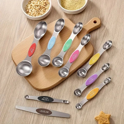 14 Piece Measuring Cup and Spoon Set with Bonus Leveler