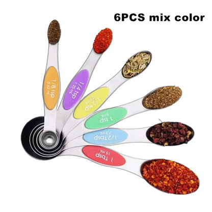 8 Piece Magnetic Measuring Spoon Set with Leveler