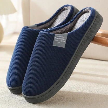 Women's Ribbed Fuzzy Slippers