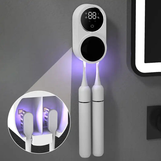 UV Sanitizing Tooth Brush Holder - Holds two brushes
