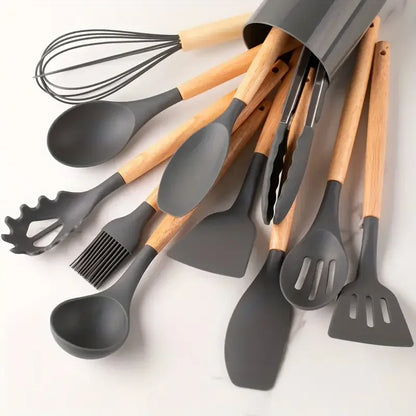 12 Piece Silicone Cooking Utensils Set