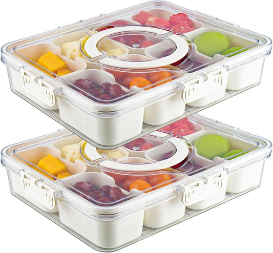 Divided Food Storage Container for Fridge